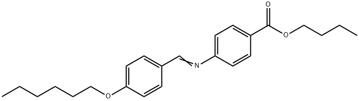 BUTYL P-HEXYLOXYBENZYLIDENE P-AMINOBENZOATE Struktur