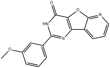 Pyrido[3',2':4,5]furo[3,2-d]pyriMidin-4(3H)-one, 2-(3-Methoxyphenyl)- Struktur