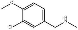 N-METHYL-(3-CHLORO-4-METHOXY)BENZYLAMINE Struktur