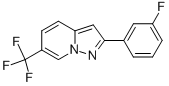 2-(3-FLUOROPHENYL)-6-(TRIFLUOROMETHYL)PYRAZOLO[1,5-A]PYRIDINE Struktur