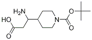 3-AMino-3-(1-Boc-4-piperidyl)propanoic Acid Struktur