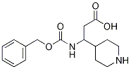 3-(Cbz-aMino)-3-(4-piperidyl)propionic Acid Struktur