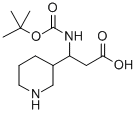 3-N-BOC-AMINO-3-PIPERIDINE-PROPIONIC ACID
 Struktur