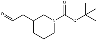 3-(2-OXO-ETHYL)-PIPERIDINE-1-CARBOXYLIC ACID TERT-BUTYL ESTER Struktur