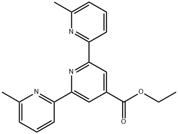 6,6''-DIMETHYL-[2,2':6',2''-TERPYRIDINE]-4'-CARBOXYLIC ACID ETHYL ESTER Struktur