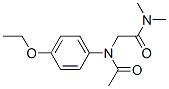 2-(N-(P-ETHOXYPHENYL)ACETAMIDO)-N,N-DIMETHYLACETAMIDE Struktur