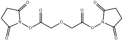 Bis-N-succinimidyl diglycolic acid, 2,2-Oxydiacetic acid bis-N-succinimidyl ester Struktur