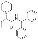 1-Piperidineacetamide, N-(diphenylmethyl)-alpha-ethyl- Struktur