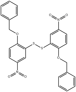 Bis(2-benzyloxy-3-nitrophenyl)disulfide Struktur