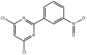 4,6-DICHLORO-2-(3-NITROPHENYL)PYRIMIDINE Struktur