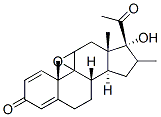 9,11-Epoxy-16-methylpregna-1,4-dien-17-ol-3,20-dione Struktur