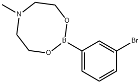 3-BROMOBENZENEBORONIC ACID N-METHYLDIETHANOLAMINE ESTER Struktur