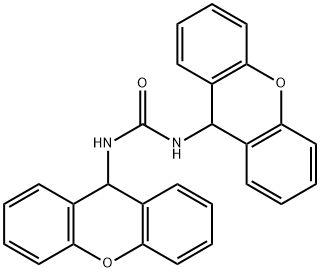 1,3-di-9H-xanthen-9-ylurea Struktur