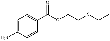 4-Aminobenzoic acid 2-(ethylthio)ethyl ester Struktur