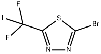 2-bromo-5-(trifluoromethyl)-1,3,4-thiadiazole Struktur