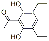 1-(3,5-diethyl-2,6-dihydroxyphenyl)ethan-1-one Struktur