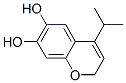 2H-1-Benzopyran-6,7-diol, 4-(1-methylethyl)- (9CI) Struktur