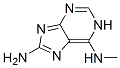 1H-Purine-6,8-diamine,  N6-methyl-  (9CI) Struktur