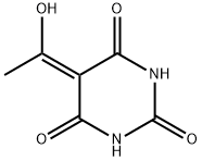 2,4,6(1H,3H,5H)-Pyrimidinetrione, 5-(1-hydroxyethylidene)- (9CI) Struktur