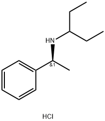 (S)-(-)-N-(3-PENTYL)-1-PHENYLETHYLAMINE HYDROCHLORIDE Struktur