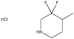 3,3-Difluoro-4-Methylpiperidine Hydrochloride Struktur