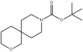 2-Oxa-9-azaspiro[5.5]undecane-9-carboxylic acid, 1,1-diMethylethyl ester Struktur