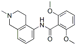 2,6-Dimethoxy-N-(1,2,3,4-tetrahydro-2-methylisoquinolin-5-yl)benzamide Struktur