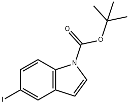 5-Iodo-1H-indole, N-BOC protected Struktur