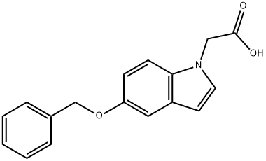 [5-(Benzyloxy)-1H-indol-1-yl]acetic acid Struktur