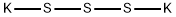 dipotassium trisulphide Struktur