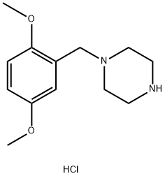 1-(2,5-DIMETHOXYBENZYL)PIPERAZINE HYDROCHLORIDE Struktur