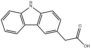 9H-CARBAZOL-3-YLACETIC ACID Struktur