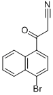 3-(4-BROMO-1-NAPHTHYL)-3-OXOPROPANENITRILE Struktur