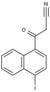 3-(4-IODO-1-NAPHTHYL)-3-OXOPROPANENITRILE Struktur