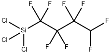 trichloro(1,1,2,2,3,3,4,4-octafluorobutyl)silane Struktur