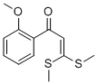 1-(2-METHOXY-PHENYL)-3,3-BIS-METHYLSULFANYL-PROPENONE Struktur