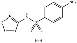 4-Amino-N-(isoxazol-3-yl)-N-sodiobenzenesulfonamide Struktur