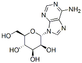 9H-Purin-6-amine, 9-.alpha.-D-mannopyranosyl- Struktur