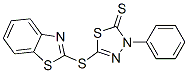 5-(benzothiazol-2-ylthio)-3-phenyl-1,3,4-thiadiazole-2(3H)-thione Struktur