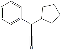 2-環(huán)戊基-2-苯基-乙烷腈 結(jié)構(gòu)式