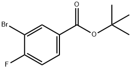 T-BUTYL 3-BROMO-4-FLUOROBENZOATE Struktur