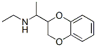 2-(1-Ethylaminoethyl)-1,4-benzodioxane Struktur