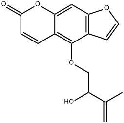 4-[(2-Hydroxy-3-methyl-3-butenyl)oxy]-7H-furo[3,2-g][1]benzopyran-7-one Struktur