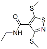 N-Ethyl-3,5-bis(methylthio)-4-isothiazolecarboxamide Struktur