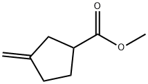 Cyclopentanecarboxylic acid, 3-methylene-, methyl ester (9CI) Struktur