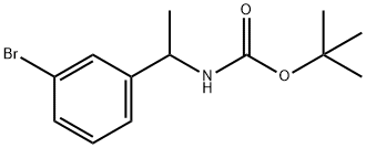 tert-butyl 1-(3-broMophenyl)ethylcarbaMate Struktur