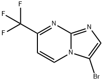 3-溴-7-(三氟甲基)咪唑并[1,2-a]嘧啶 結(jié)構(gòu)式