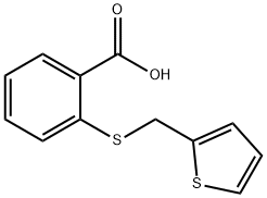 2-[(THIEN-2-YLMETHYL)THIO]BENZOIC ACID Struktur