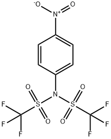 1,1,1-trifluoro-N-(4-nitrophenyl)-N-[(trifluoromethyl)sulfonyl]methanesulfonamide Struktur