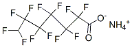 ammonium 2,2,3,3,4,4,5,5,6,6,7,7-dodecafluoroheptanoate Struktur